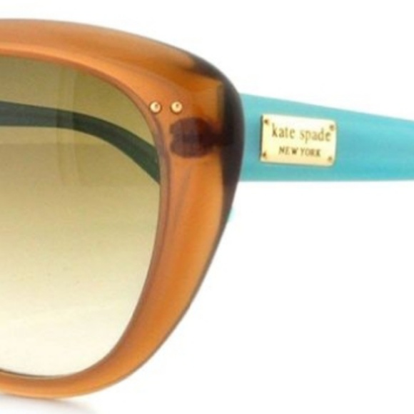 kate spade Accessories - Kate Spade Brown/Aqua Cat Eye Sunglasses